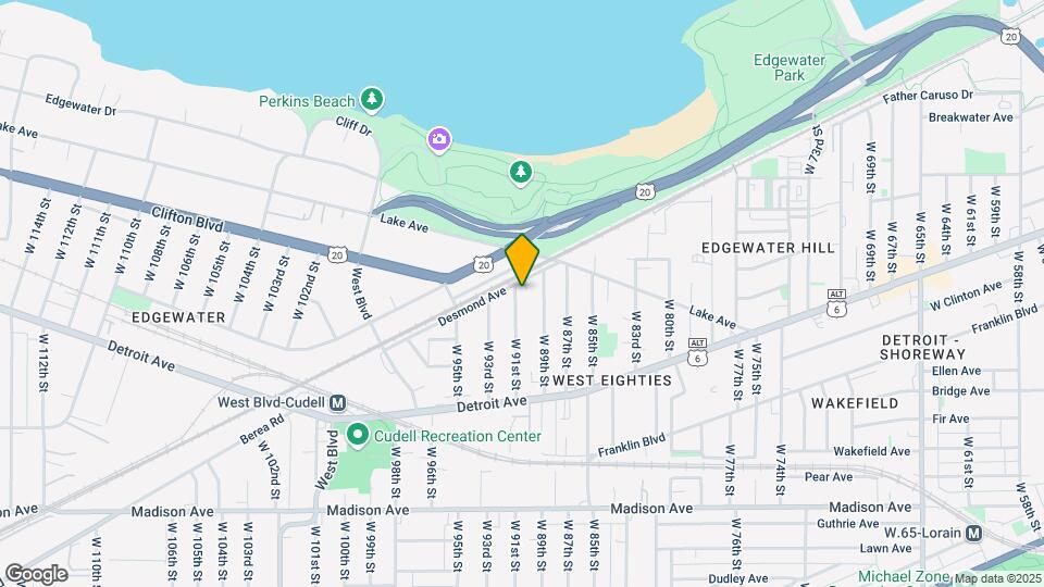 1285 W 91st St Map and Location Details