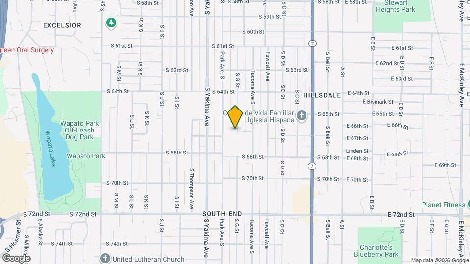 6530 S G St Map and Location Details