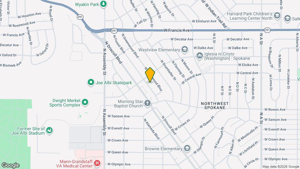 5614 N Forest Blvd Map and Location Details