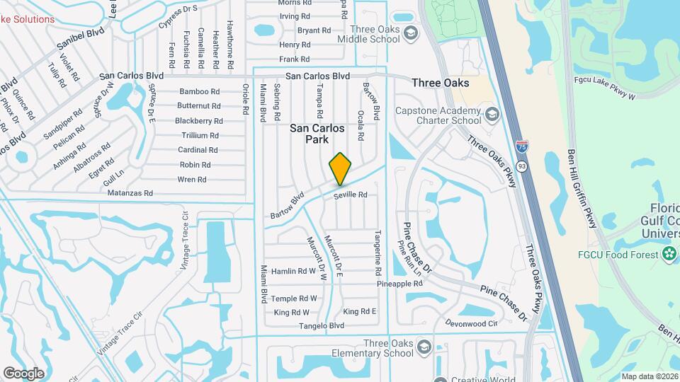 9165 Seville Rd Map and Location Details