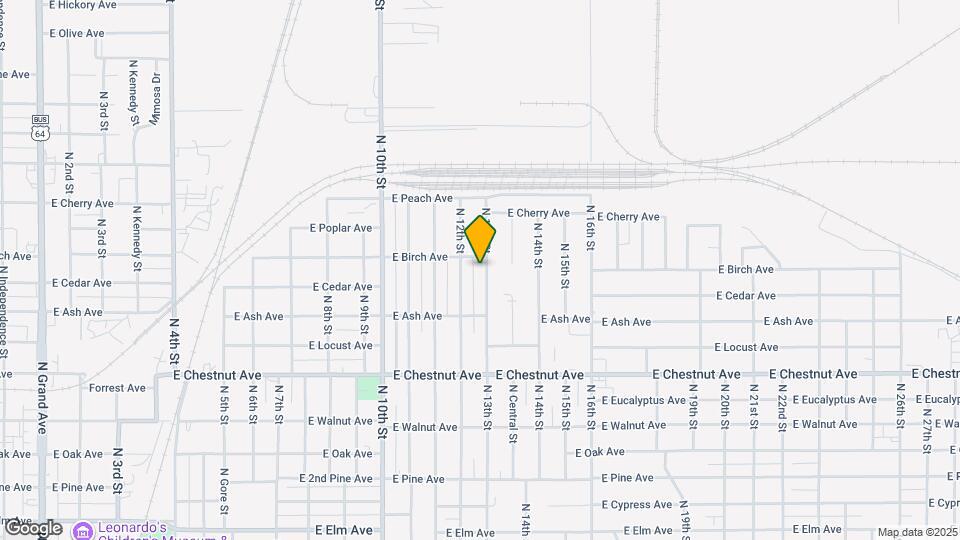 1222 N 13th St Map and Location Details