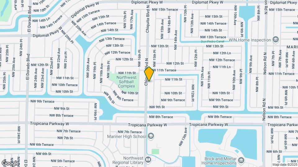 1021 Chiquita Blvd N Map and Location Details