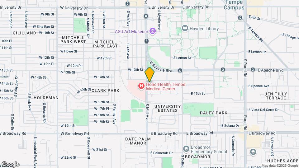 1409 S Mill Ave, Unit #5 Map and Location Details