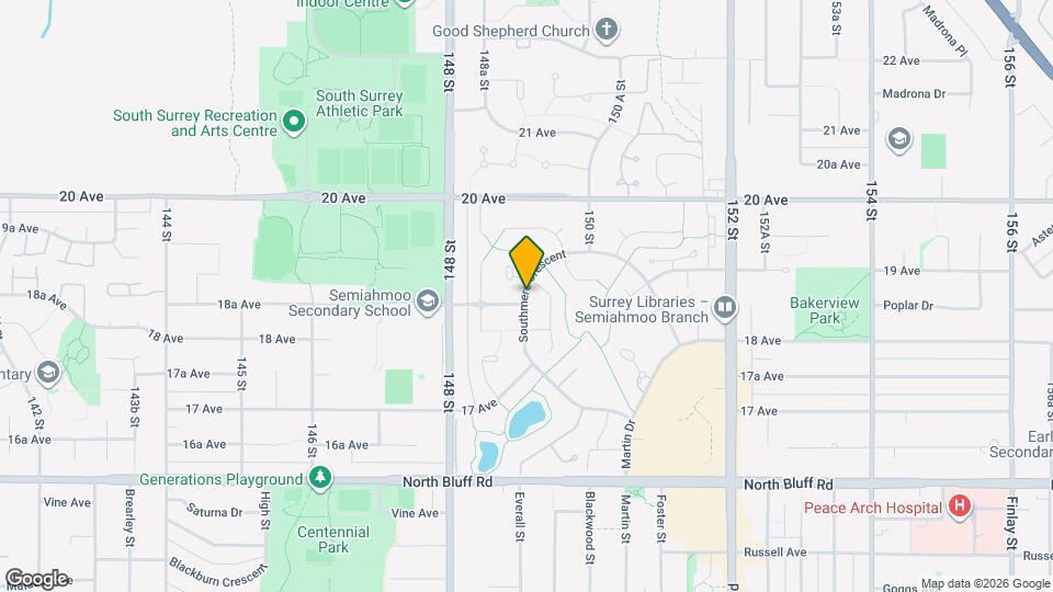 1860 Southmere Crescent E Map and Location Details