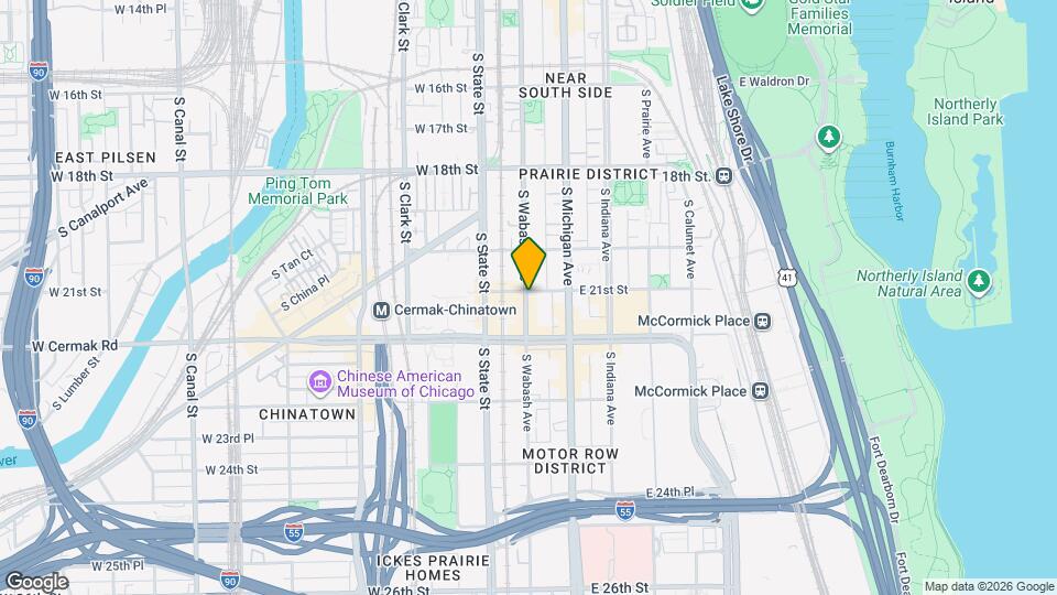 2117 S Wabash Ave Mapa y Detalles de la Ubicación