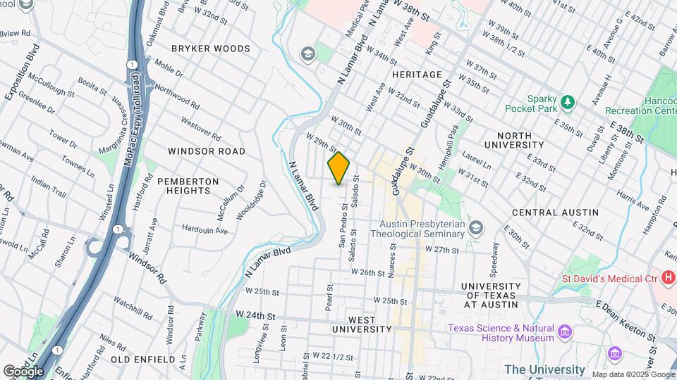 2800 Pearl St Map and Location Details