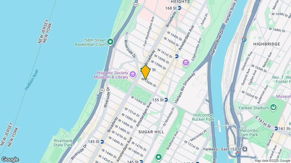 554 W 156th St Map and Location Details