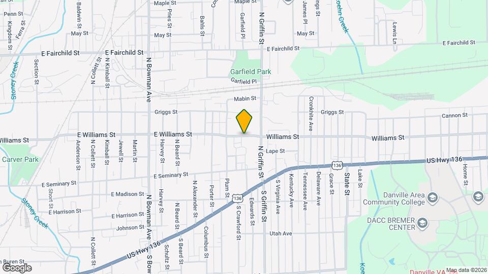 1224 E Williams St Map and Location Details