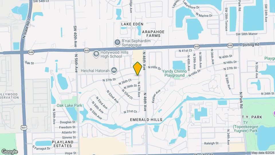 4701 N 36th Ct Map and Location Details