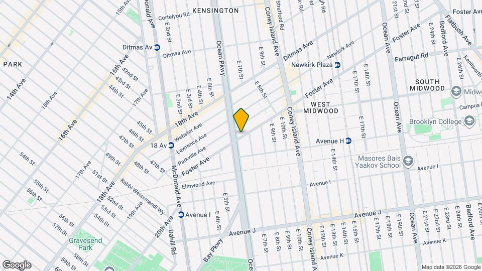 749 Ocean Pkwy Map and Location Details