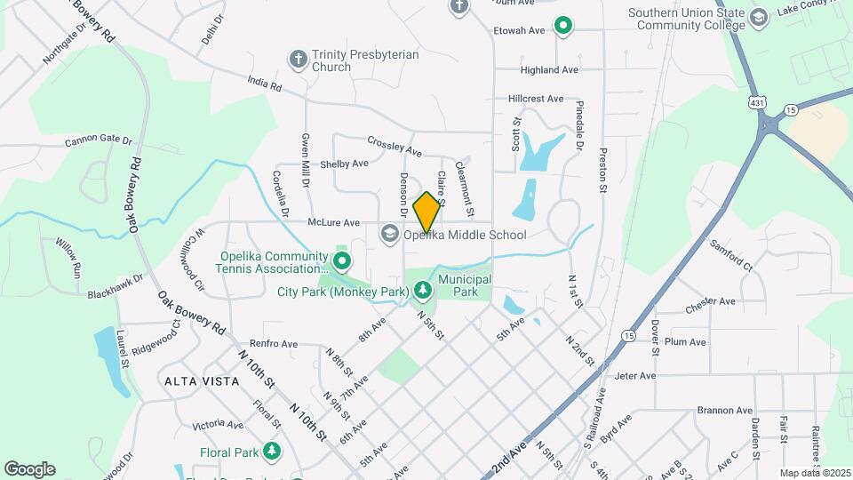 1213 Denson Pl Map and Location Details