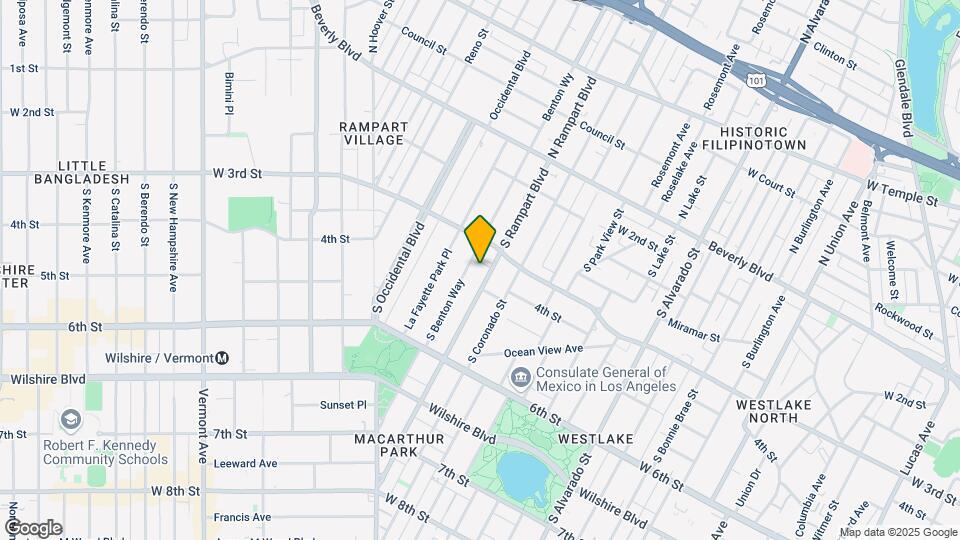 335 S Rampart Blvd Mapa y Detalles de la Ubicación