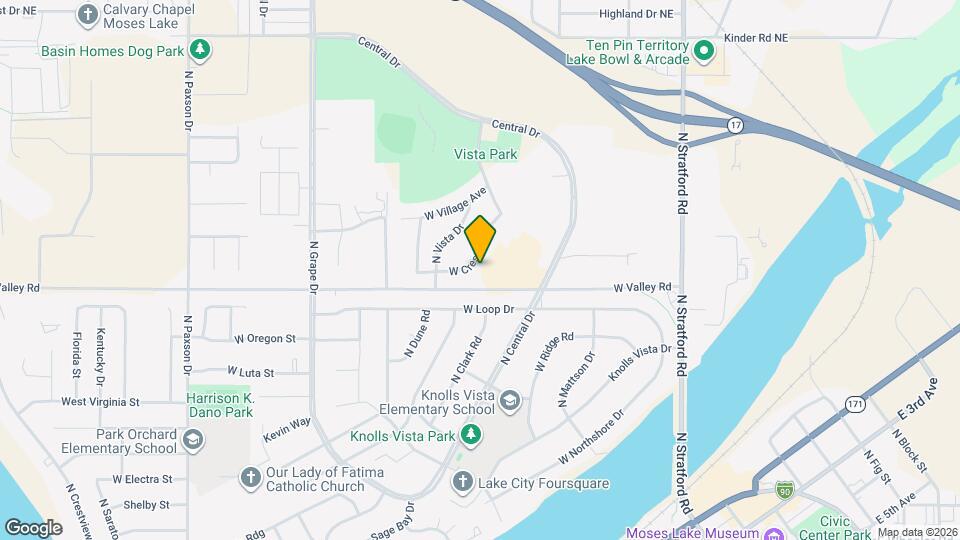 605 W Crest Dr Map and Location Details