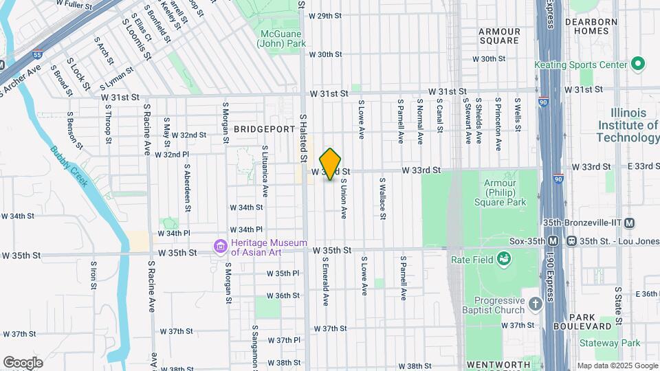 3321 S Emerald Ave Map and Location Details