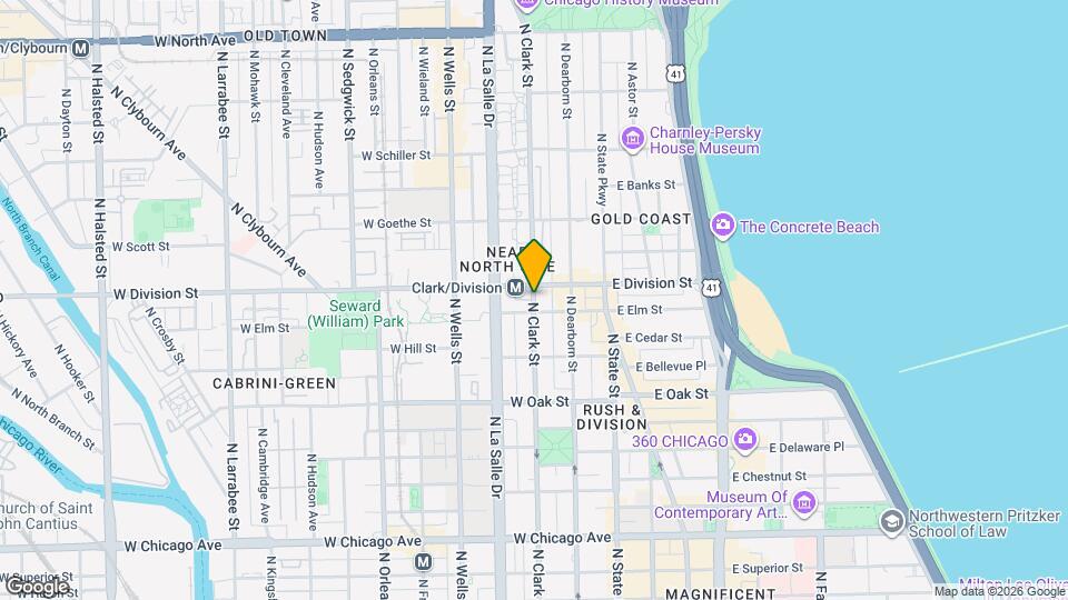 1179 N Clark St Map and Location Details