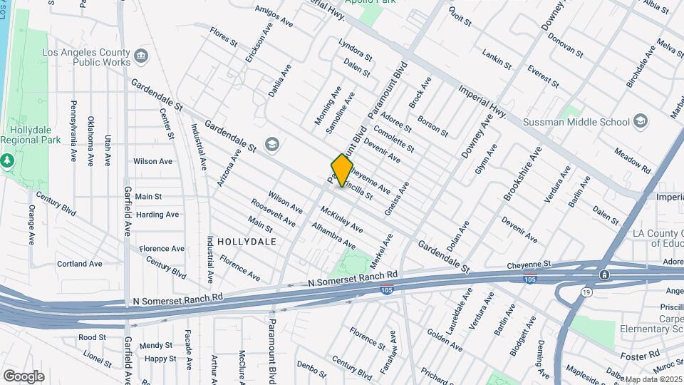 8025-8031 Gardendale St Map and Location Details