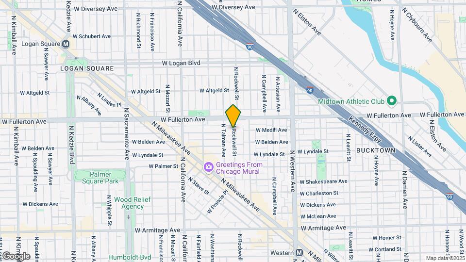 2330 N Rockwell St Map and Location Details