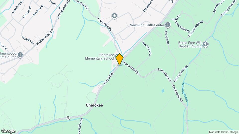 2101 Cherokee Rd Map and Location Details