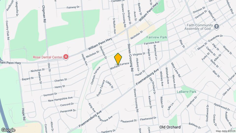 4074 Winfield Terrace Map and Location Details