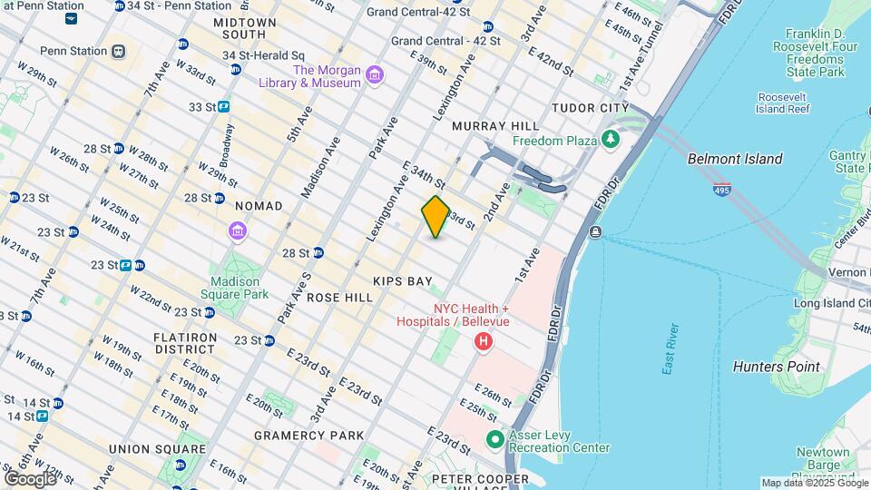 219 E 31st St Map and Location Details