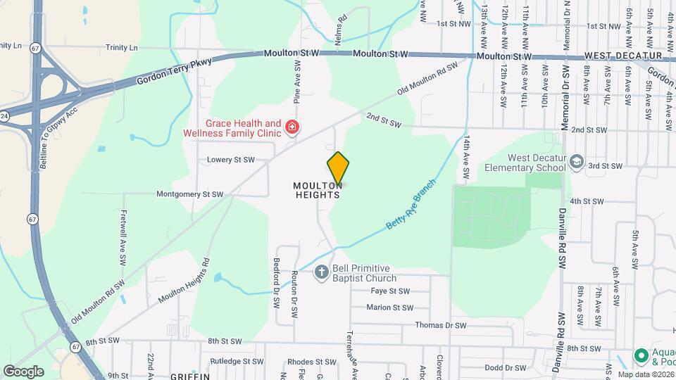 628 Canterbury Ave SW Map and Location Details