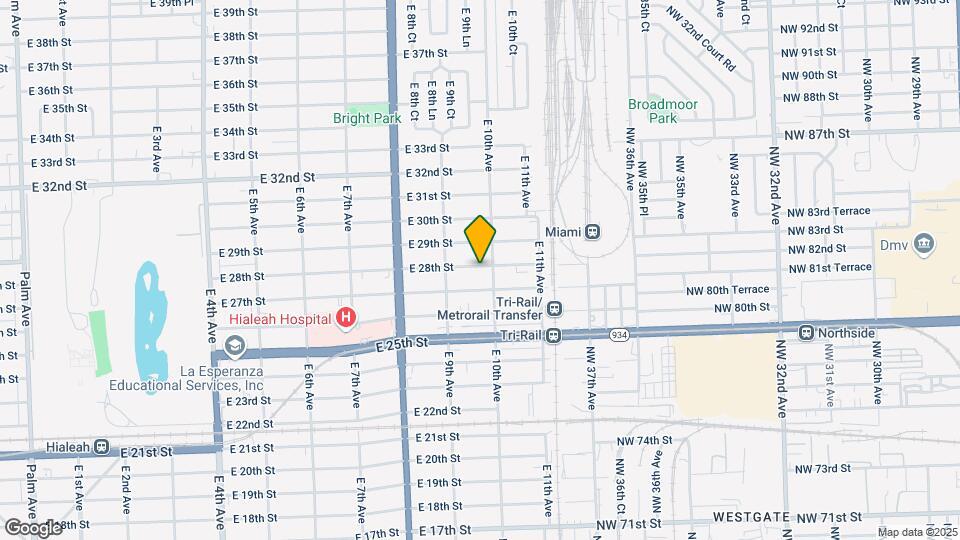 972 E 28th St, Unit A2 Map and Location Details
