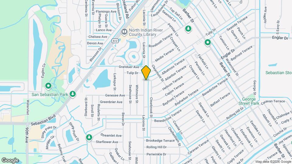 1242 Laconia St Map and Location Details