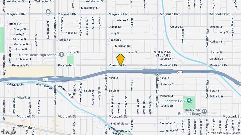 13156 Riverside Dr Map and Location Details
