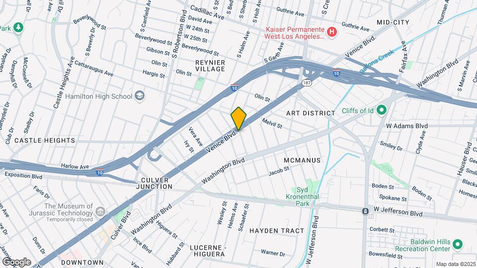 CULVER LOFTS Mapa y Detalles de la Ubicación