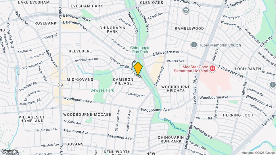 5602 Northwood Dr Map and Location Details