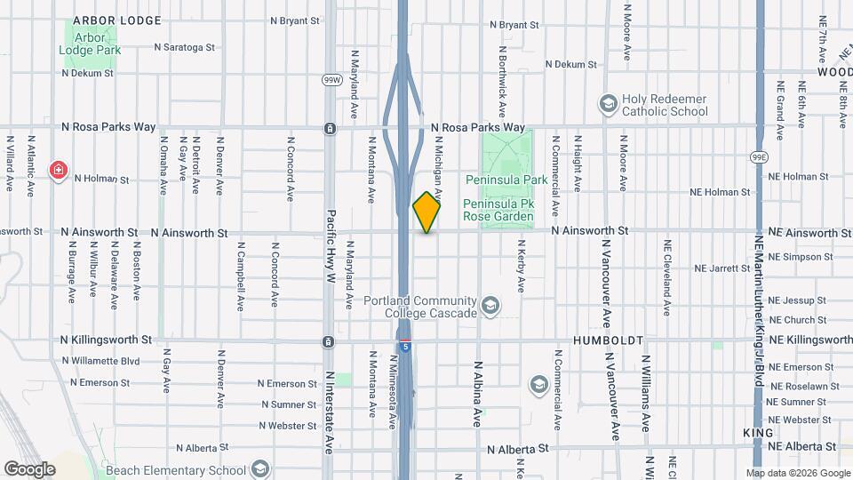 1030 N Ainsworth St Map and Location Details