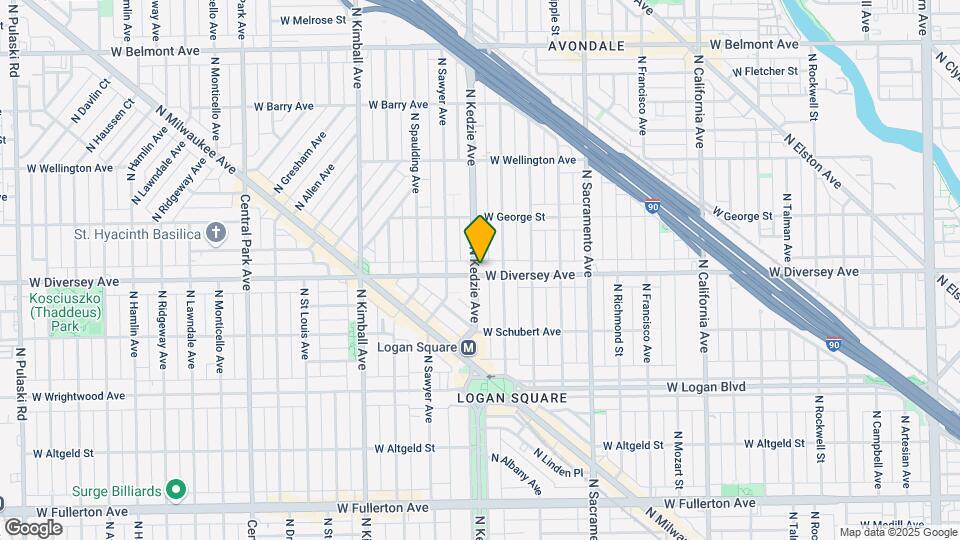 3156 W Diversey Map and Location Details