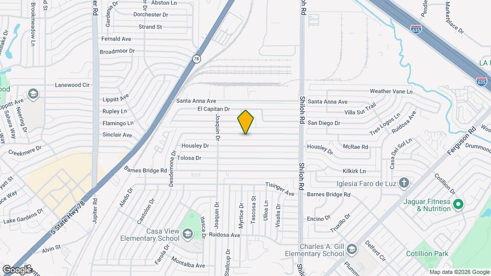 2502 Costa Mesa Dr Map and Location Details