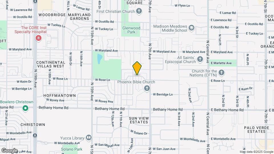 815 E Rose Ln Map and Location Details