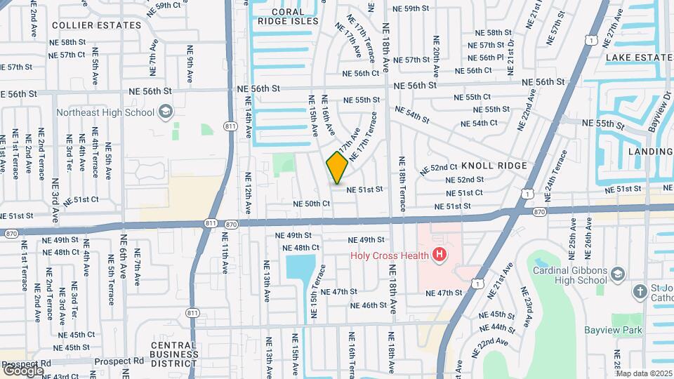 1523 NE 51st St Mapa y Detalles de la Ubicación