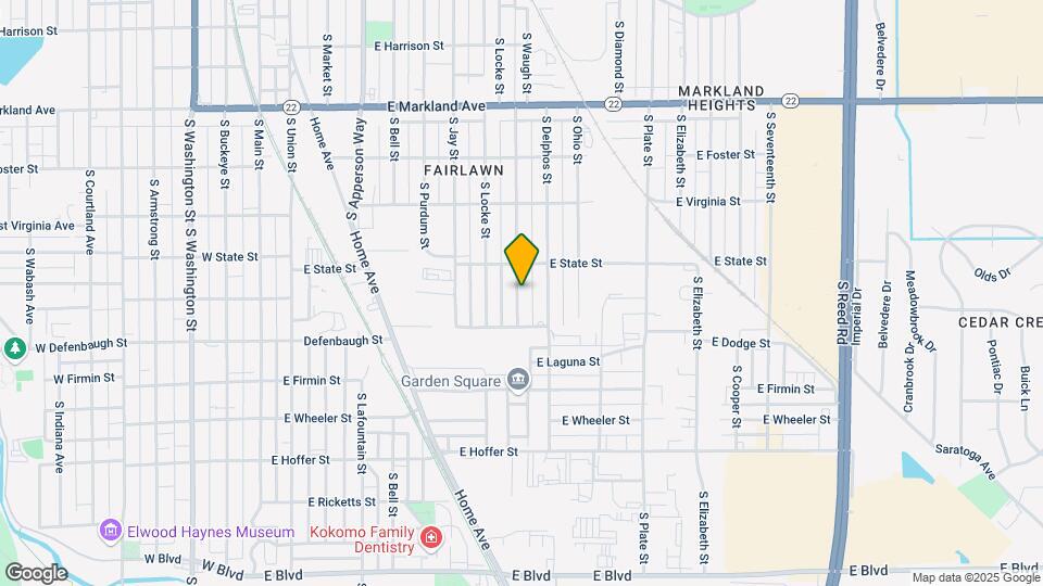 1320 S Waugh St Map and Location Details