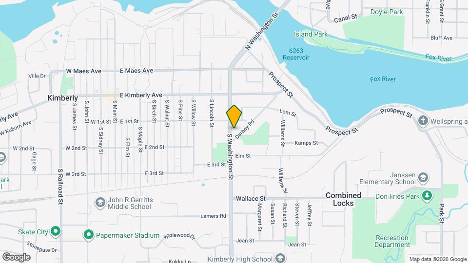 223 S Washington St Map and Location Details