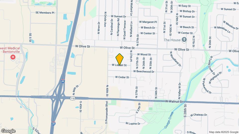 3804 W Locust St Map and Location Details