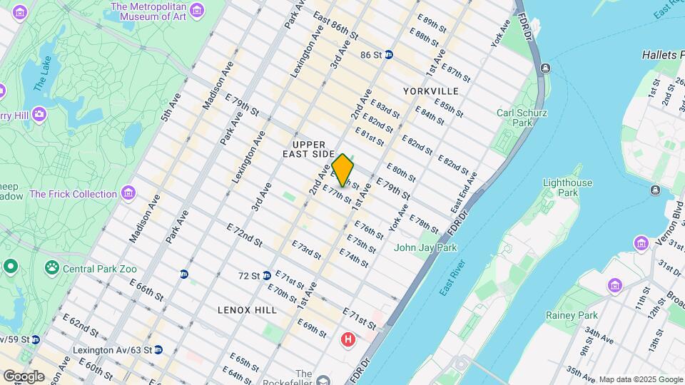 337 E 77th St Mapa y Detalles de la Ubicación