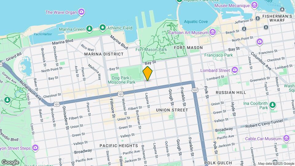 1685 Chestnut St Map and Location Details