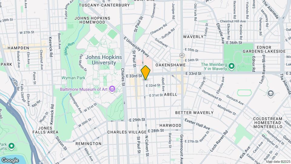 3211 N Calvert St Map and Location Details