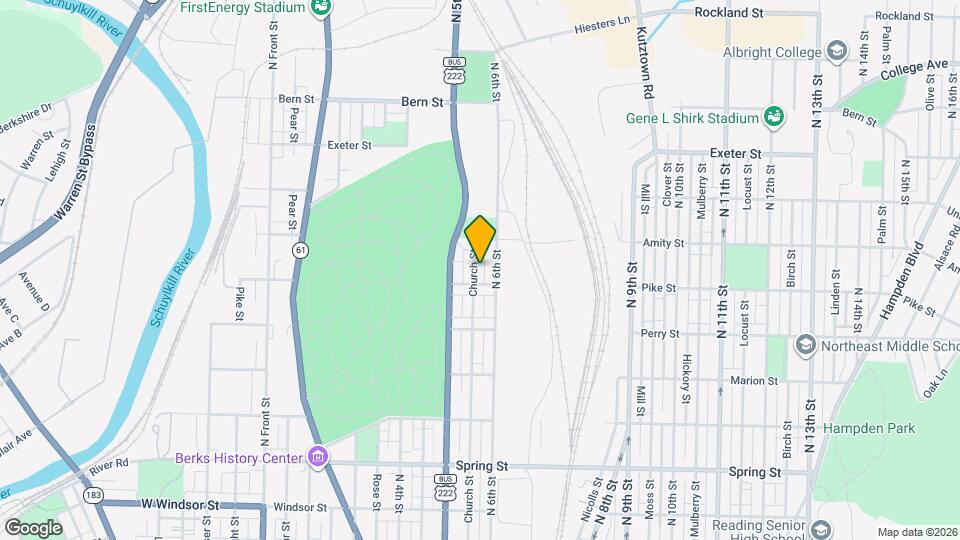 1411 Church St Map and Location Details