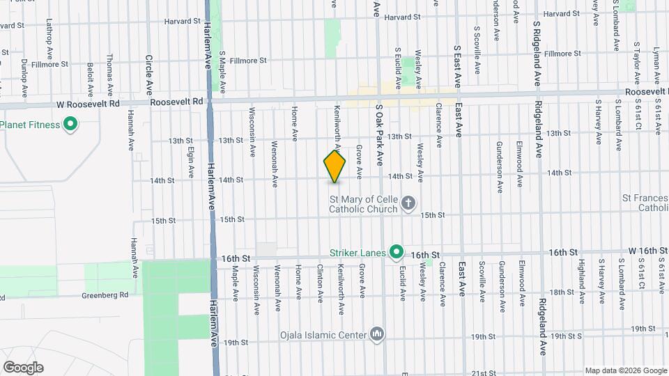 1408 Kenilworth Ave Map and Location Details