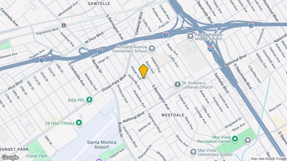 2710 Stoner Ave Mapa y Detalles de la Ubicación