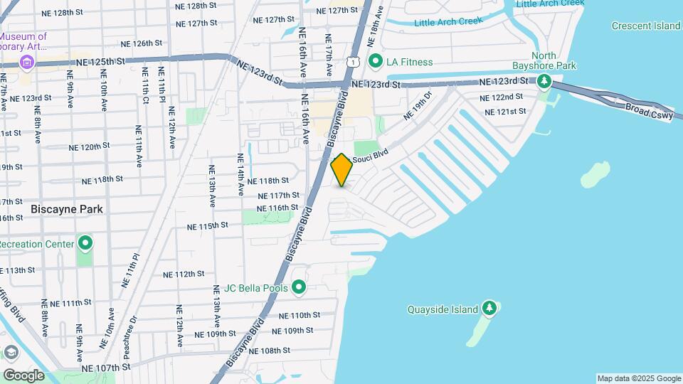 11630 N Bayshore Dr Mapa y Detalles de la Ubicación