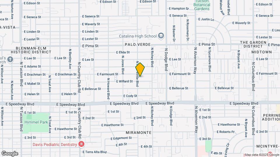 3501-3507 E Willard St Mapa y Detalles de la Ubicación