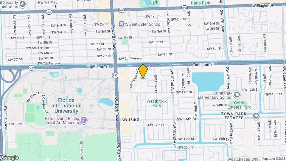 1117 SW 104th Ct Map and Location Details