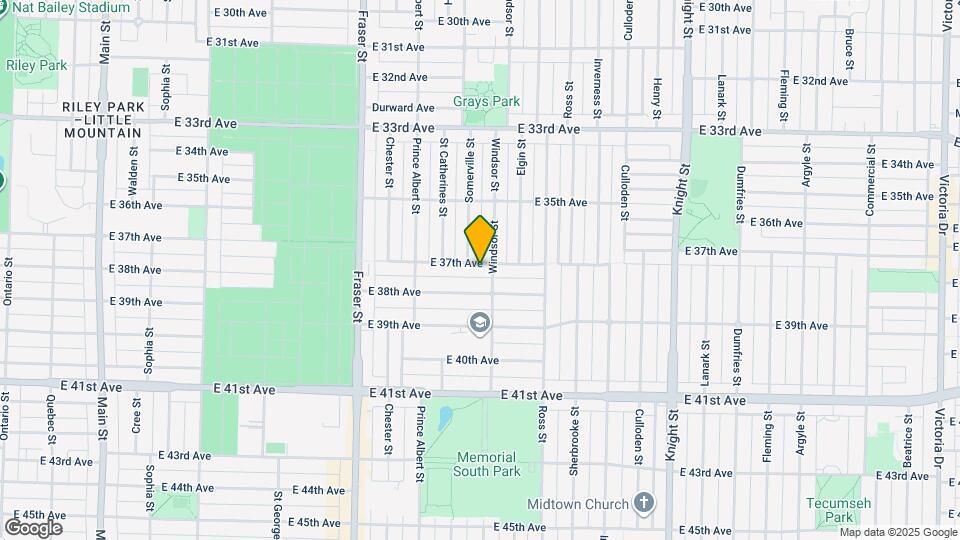 978 E 37th Ave Map and Location Details