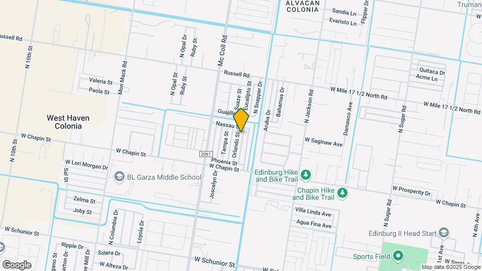 1622 Orlando St, Unit A Map and Location Details
