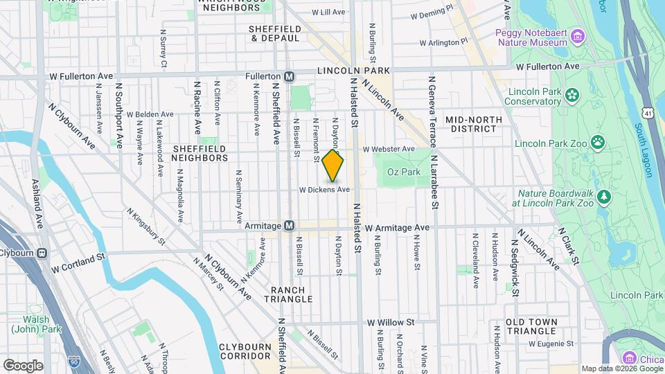 2100 N Dayton St, Unit S Mapa y Detalles de la Ubicación